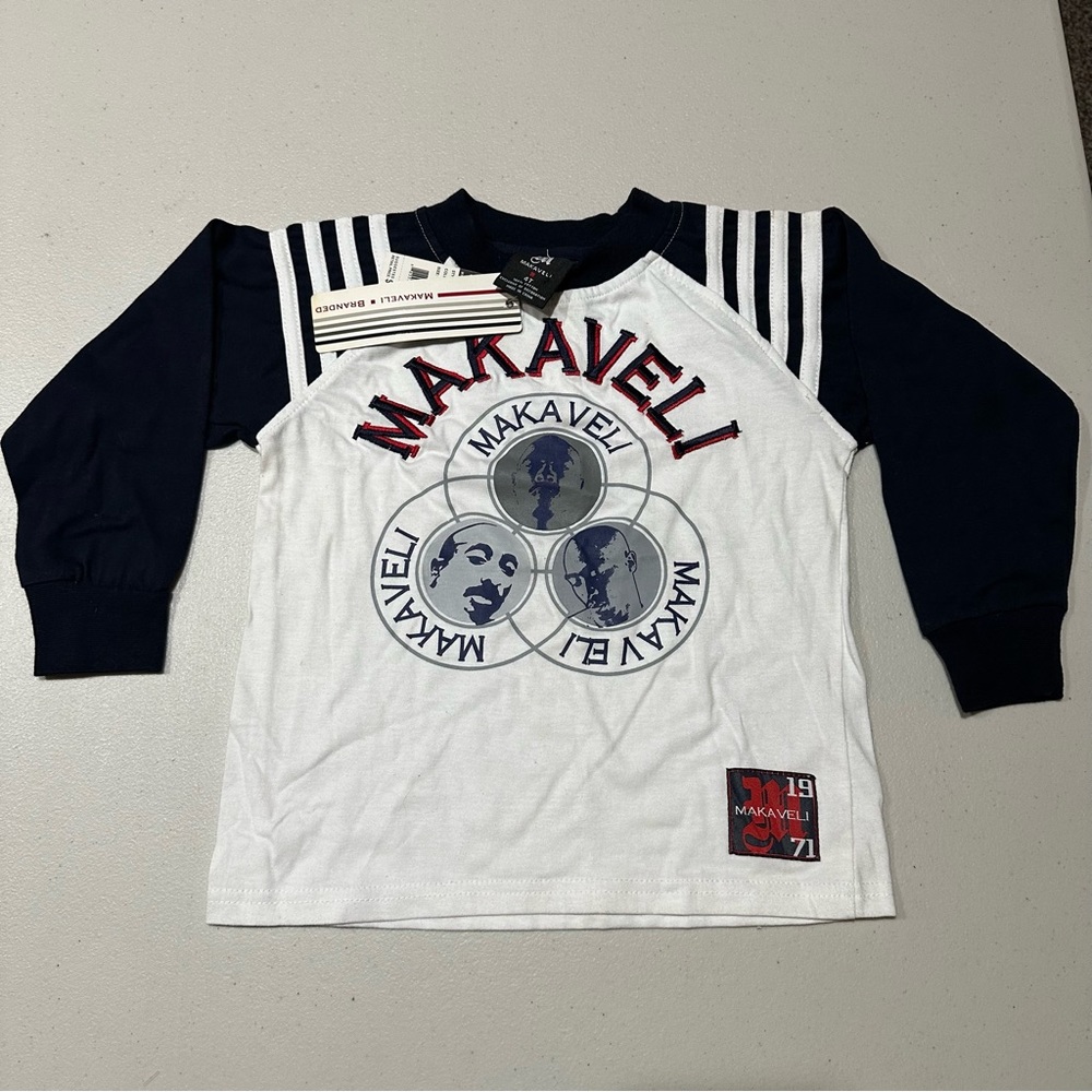 Boys Makaveli Branded Long Sleeve Tee - Size 4T